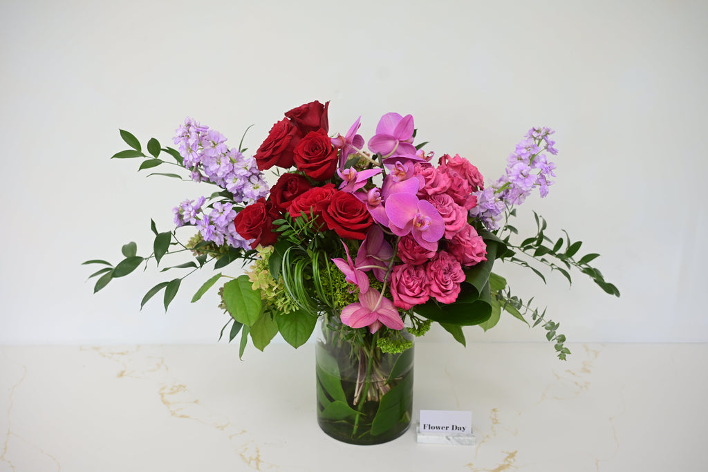 Vivid Romance Vase Arrangement