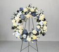 Serene Blue Wreath