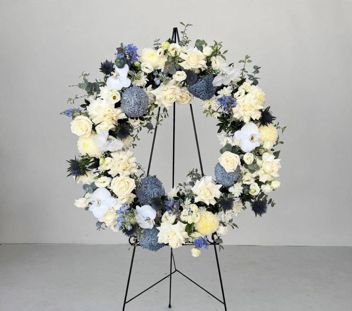 Serene Blue Wreath