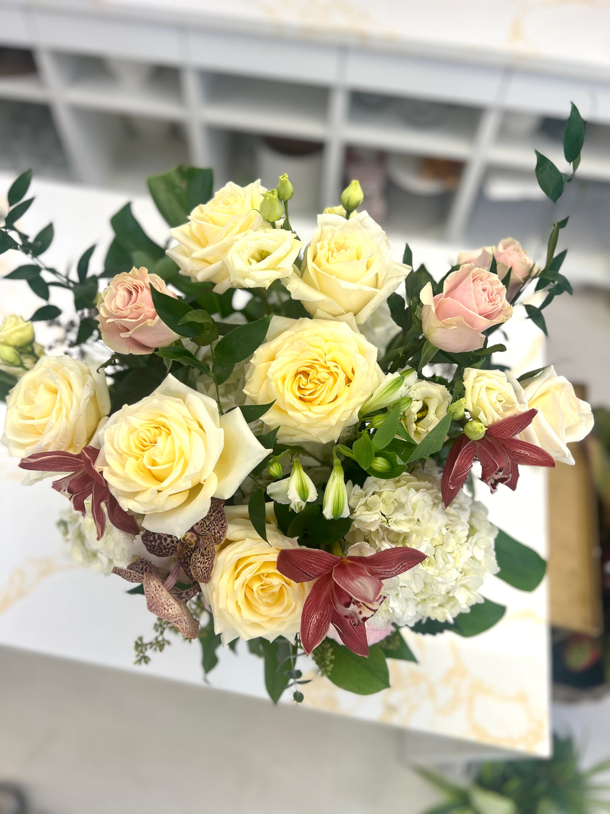 Opulent Burgundy Arrangement