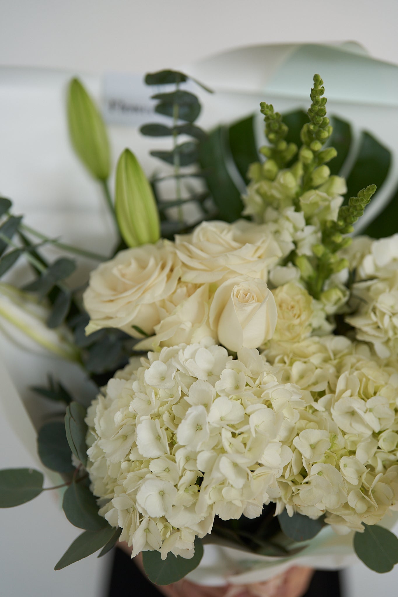 Classic White Hydrangea Bouquet