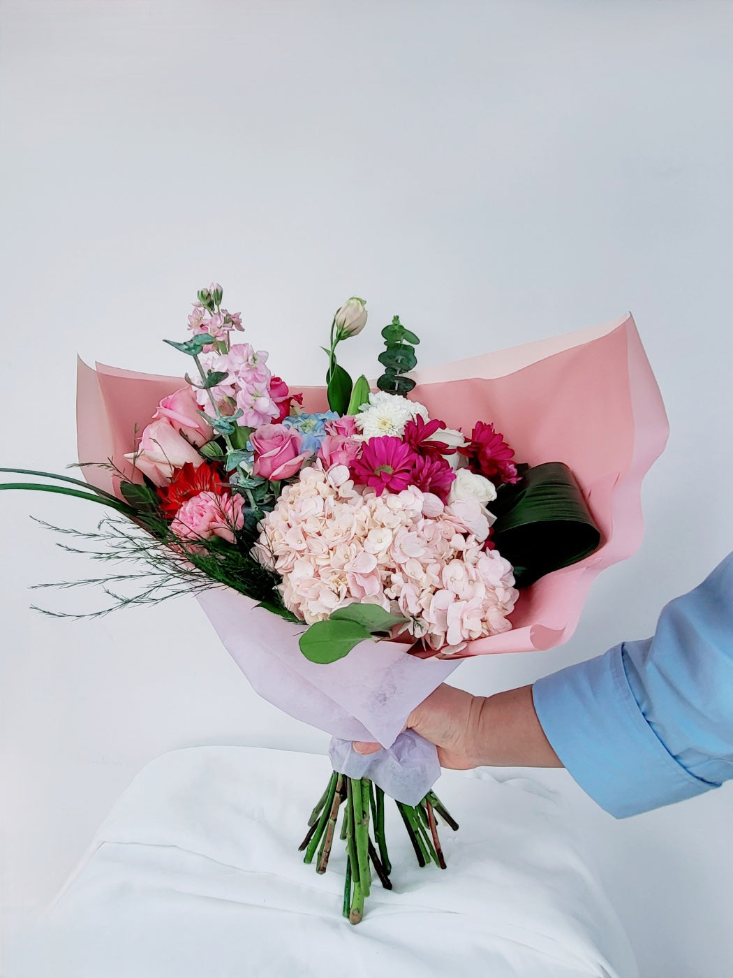 Pink Handtied Bouquet