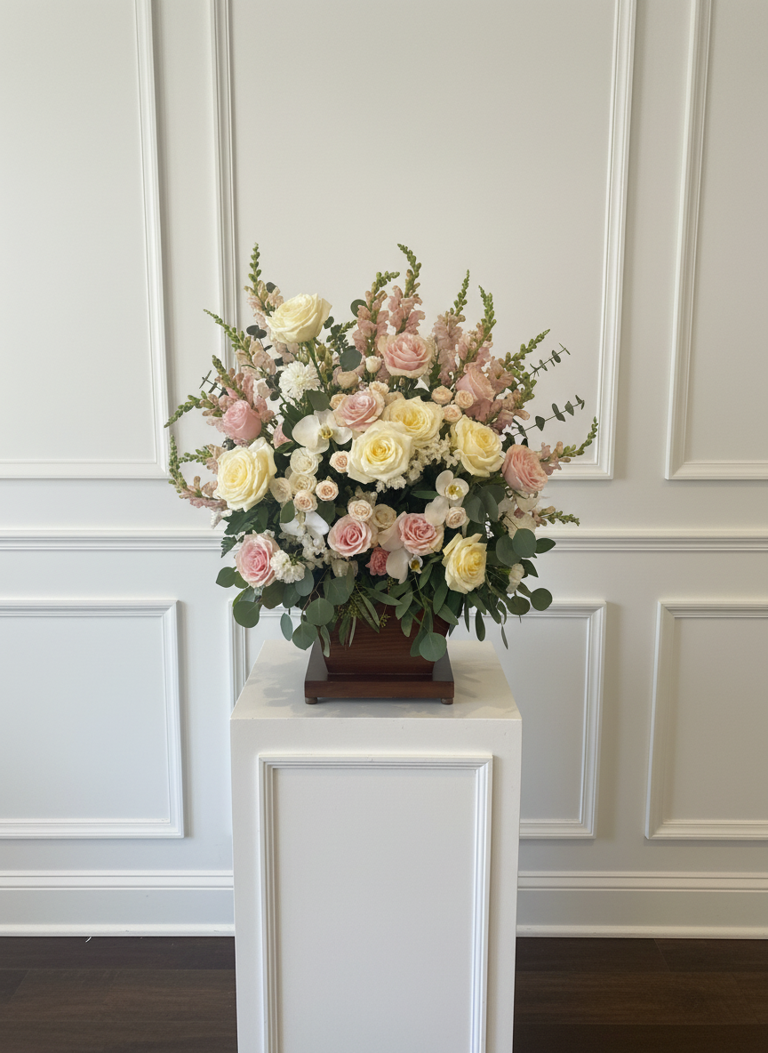 Tender Remembrance Box Arrangement